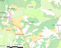 Map commune FR insee code 13016